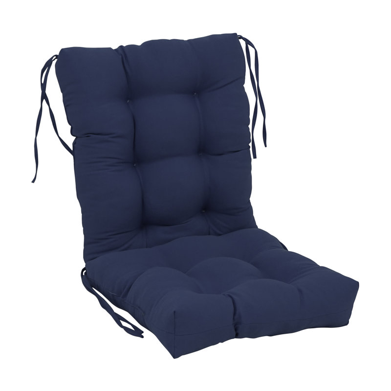 Coussin de siège / dossier en sergé pour l'intérieur, Bleu marine