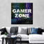 «Video Games Gamer Zone», impression sur toile-92563245