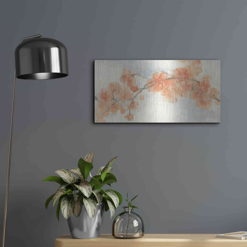 «Peach Blossom II» par Chris Paschke, H 12 po x l 24 po