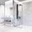 Meridian 34" W x 74" H Fixed Framed Shower Screen with 3/8" Glass-99084403