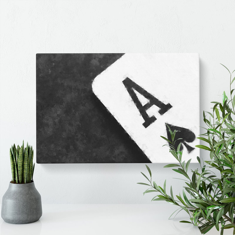 The Ace of Spades - Wrapped Canvas, 50cm H x 76cm W x 3cm D