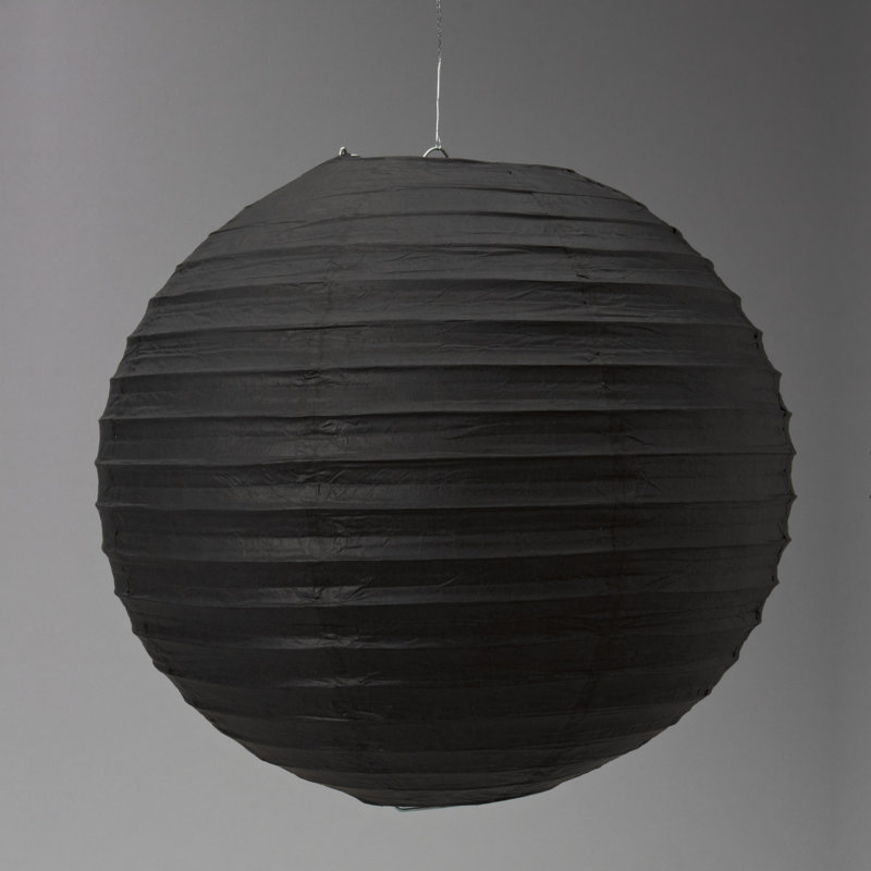Lanterne en papier, Noir
