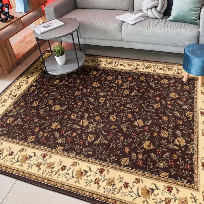 Tapis brun / brun clair Weisgerber, Rectangle 3 pi 3 po x 4 pi 11 po