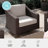 Martha Stewart Bedford Outdoor Rattan Wicker Swivel Chair With All-Weather Cushions-111532490-111532491