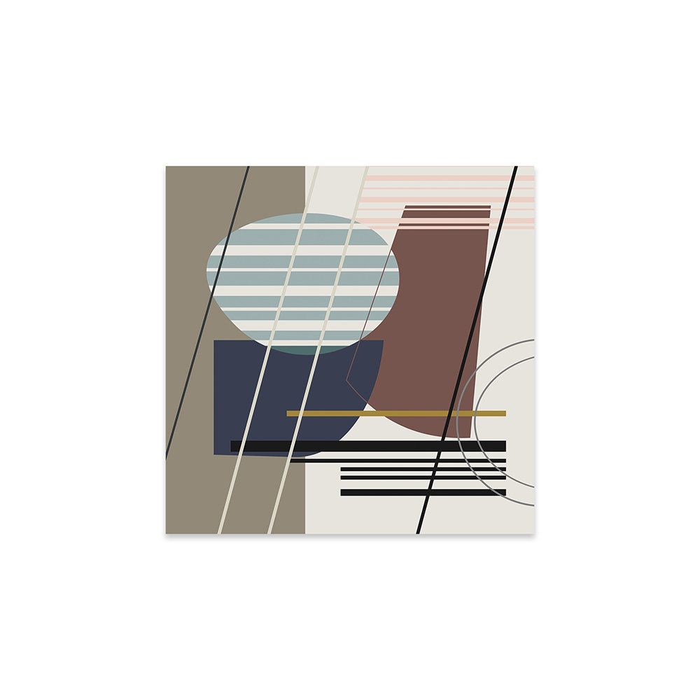 George Oliver Overlapping Shapes by Angel Estevez - Unframed Graphic ...