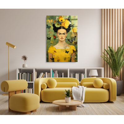 Frida Kahlo sur impression plastique / acrylique