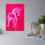 «Energetic Pink Horse», impression d'art contemporain abstrait-130643776