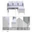 Conchita Polyethylene Wicker 3 - Person Seating Group with Cushions-1327169937-1327169942