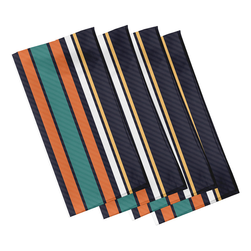 Lidiaidia Multi-Stripe Napkins, Navy