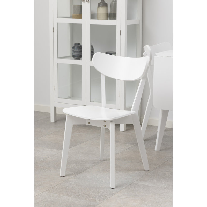 Girolamo 42.5cm H Upholstered Back Side Chair, White, White