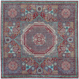 Wool Oriental Area Rug in Red