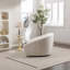 Modern Upholstered Accent Chair, 360° Swivel