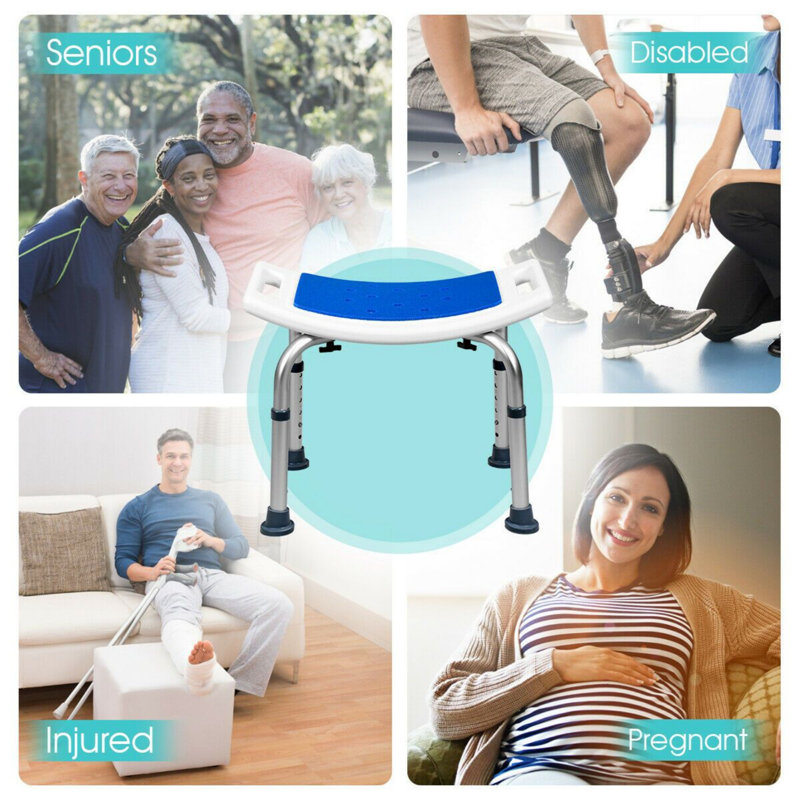 Height Adjustable Shower Stool