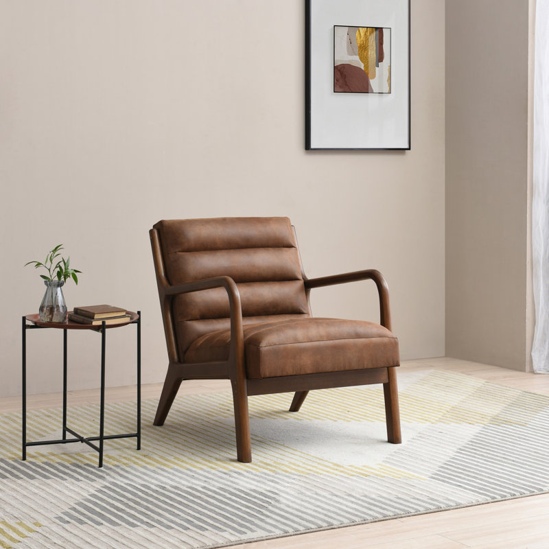 Hayle Faux Leather Armchair