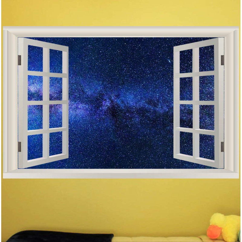 Décalcomanie murale galaxy, H 28 po x l 42 po