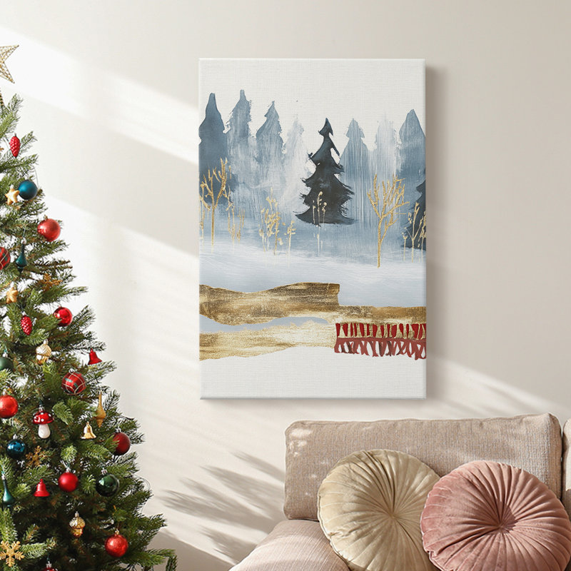 Art des Fêtes de Noël - Toile tendue avec châssis CCL, H 18 po x l 12 po