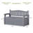 Patiowell 70 Gallons Storage Bench Durable Resin Outdoor Storage Deck Box For Furniture and Supplies-99313791