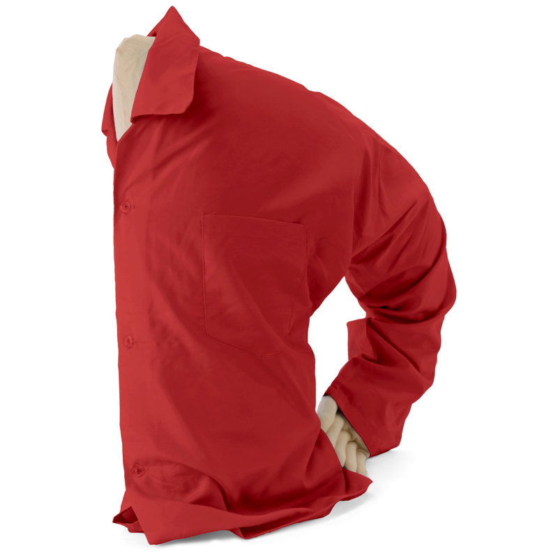 Boyfriend Cotton Throw Pillow, Red