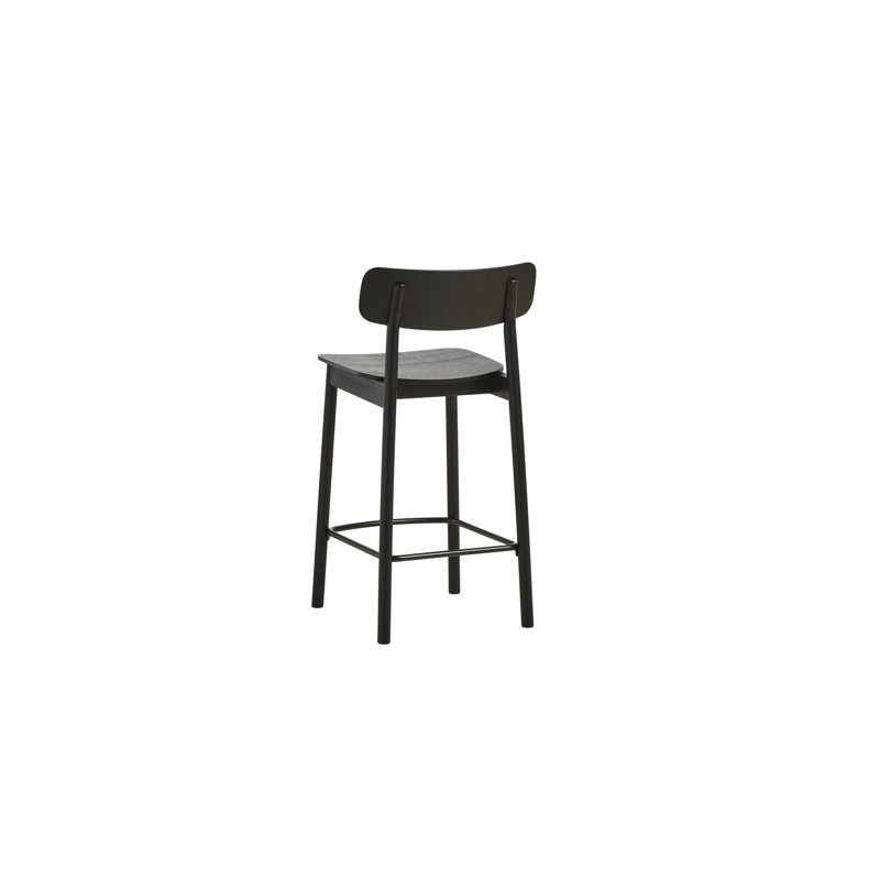 Soma Bar Stool, Black, Counter Stool (25.59'' Seat Height)