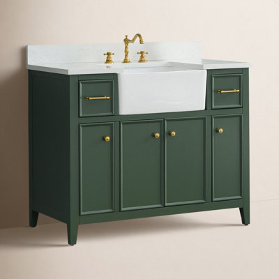 Aisa 42" Pine Single Bathroom Vanity