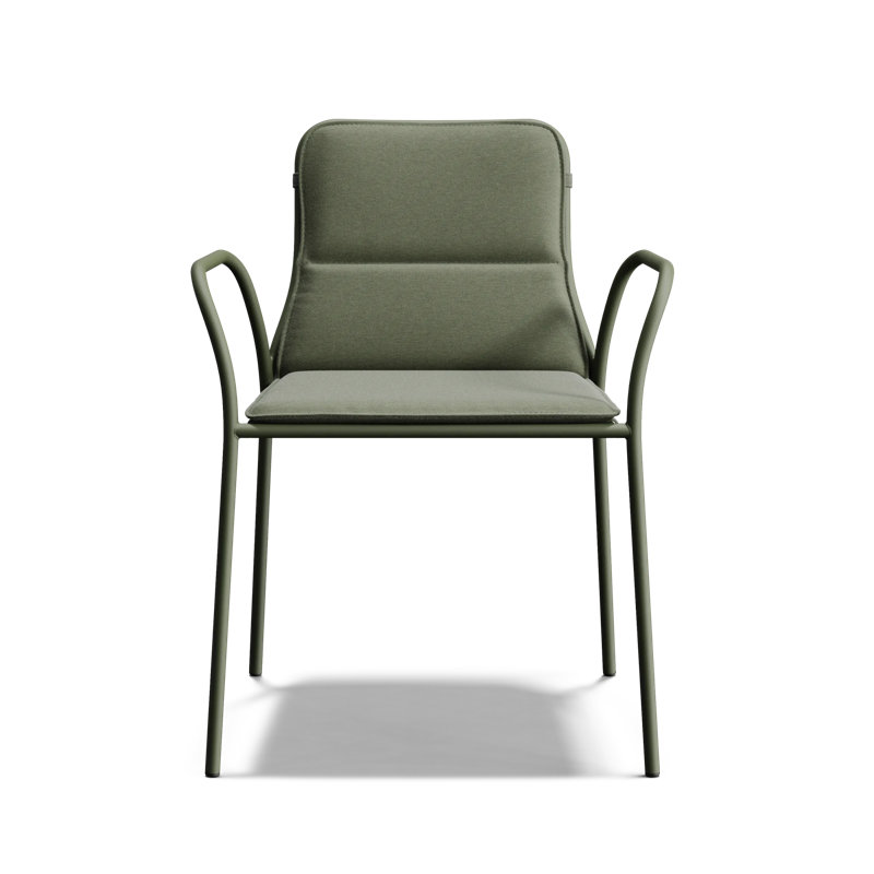 XY Outdoor Dining Chair, Olive