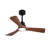 Modern Ceiling Fan With Light 3 ABS  Blades Remote Control Reversible DC Motor With Dimmable LED