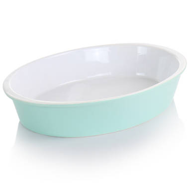 Crock Pot Artisan 2.5 Quart Oval Stoneware Casserole Dish Gradient Teal -  Office Depot