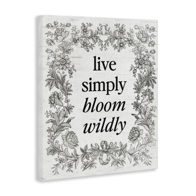 Toile rétro Bloom Wildly
