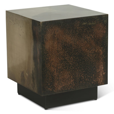 Table d'appoint St. George Square en cuivre oxydé