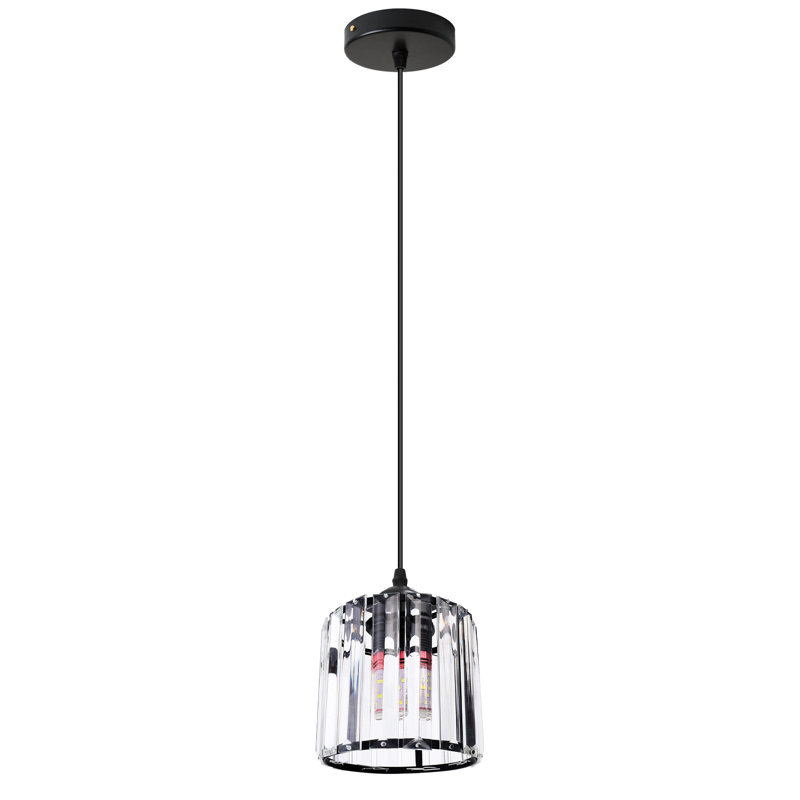 Tighe 1 - Light Single Pendant, Black