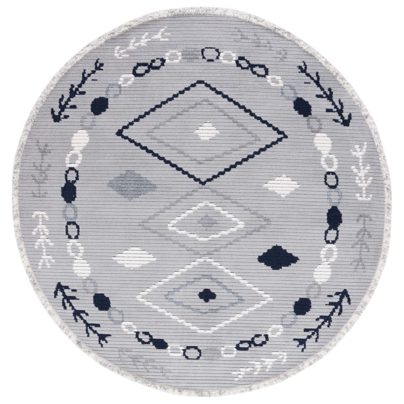 Amais Performance Southwestern Rug, Round 6'7"