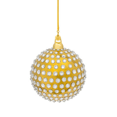 Orbis 4'' Handmade Geometric Metal Ball Ornament