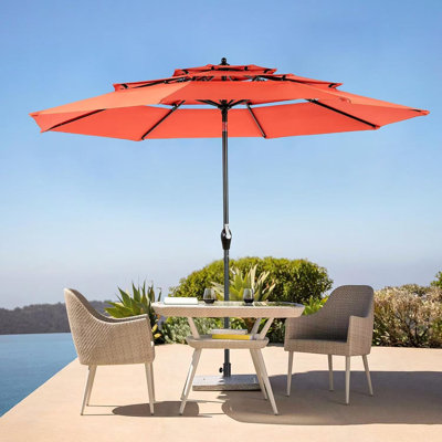 Parasol de marché inclinable 115,75 po