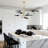 Modern 8 - Light Linear Sputnik Chandelier Dimmable