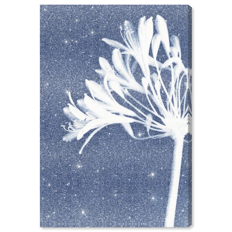 Cyan Bloom Print by Oliver Gal, 10"H x 15"W, Gallery Wrapped