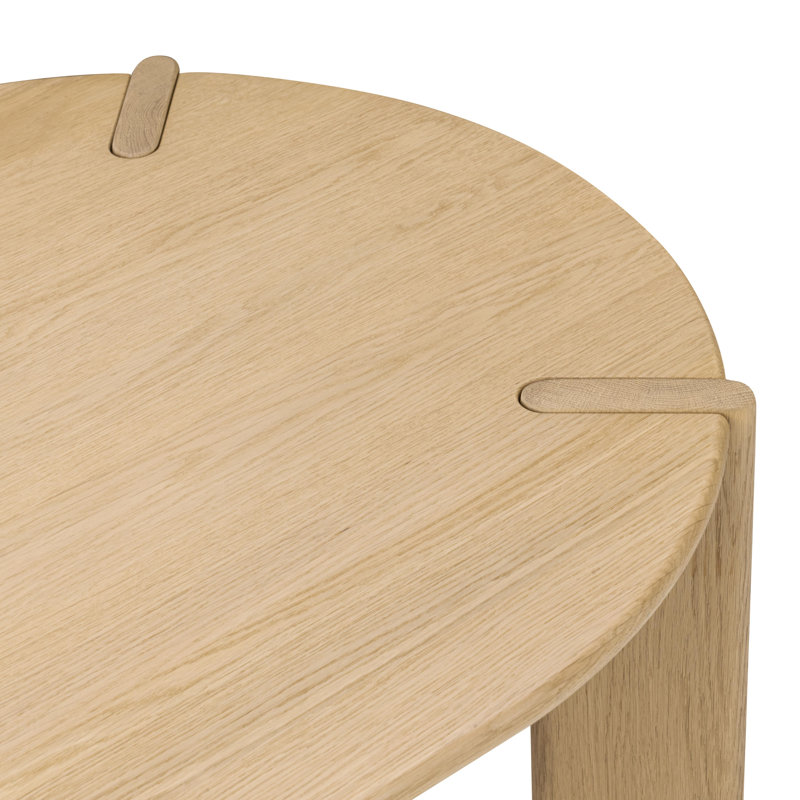 Kering Oak Wood Oval Coffee Table