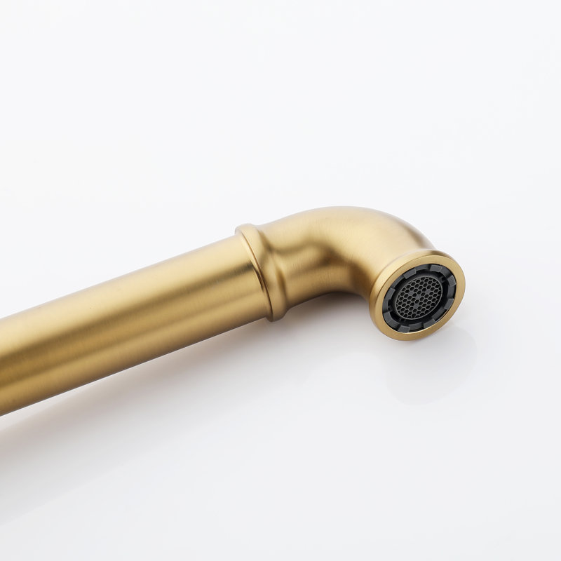 5-Hole Roman Tub Faucet with Hand Shower, 6.97" Solid Brass Triple Cross Handles Tub Filler
