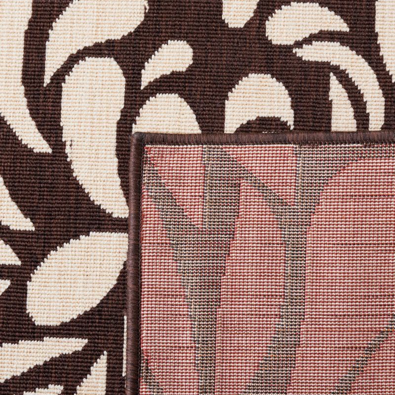 Tapis d'intérieur / extérieur à motif floral Centeno Performance, Rectangle 5 pi 3 po x 7 pi 7 po