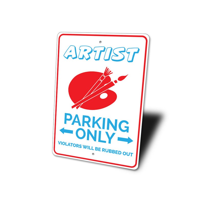 Plaque peinte en aluminium, H 10 po x l 14 po x P 0,04 po