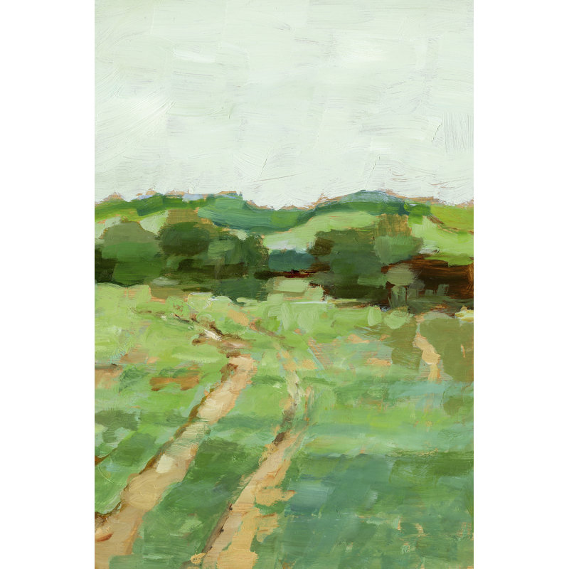 Farm Road II by Ethan Harper - Painting Print, 91 cm H x 61 cm W, Wrapped Canvas
