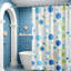 Doublure de douche en plastique - Doublure de rideau de douche en PEVA de qualité supérieure avec œillets antirouille, rideaux de douche imperméables pour salle de bain (71 po x 71 po)