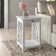 Lund 15.75" Wide Rectangular End Table With 1 Tray And 1 Shelf