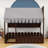 Wooden Floor Bed with Chimney Design, Enchanting Tent, Shelves and Lights-793288608-793288669