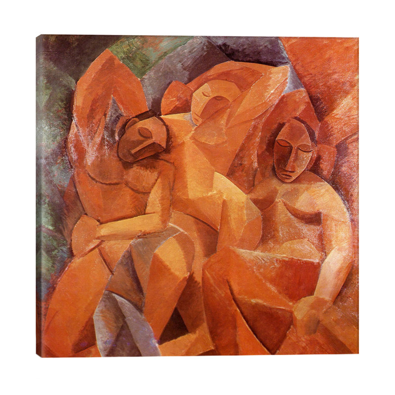 Three Women by Pablo Picasso - Wrapped Canvas Painting, 66.04 cm H x 66.04 cm W x 1.91 cm D, No Frame