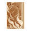 Tapis brun moelleux moelleux et moelleux à motif abstrait éclectique Rodin-224330046
