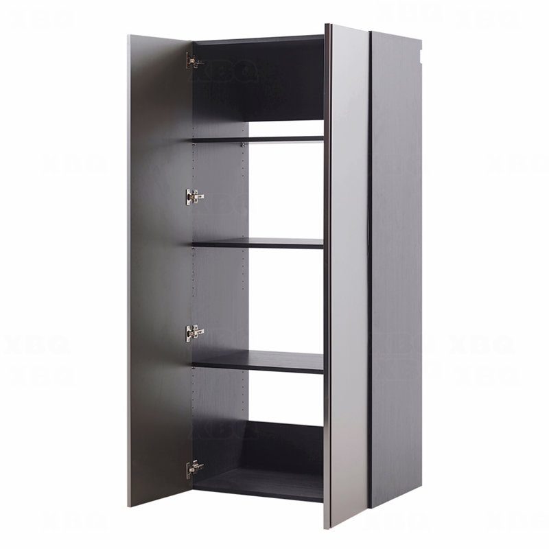 Modern Metallic Wall-Mounted Bathroom Storage Cabinet with Soft Close Doors