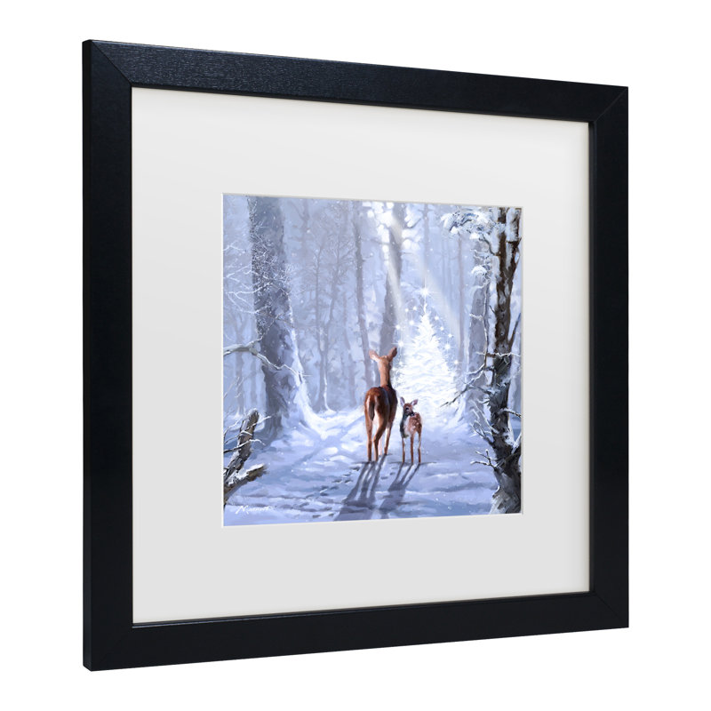 The Macneil Studio «Christmas Magic», art encadré mat, H 18 po x l 18 po x P 0,75 po, Noir