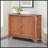 Retro Style Console Table With Adjustable Storage, Perfect For Hallways And Living Rooms, Light Espresso Finish-1635628105-1635628150