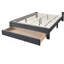 Lit de luxe 1 pièce de style contemporain avec tiroir de rangement