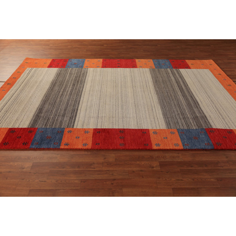 Tapis oriental rayé Gabbeh